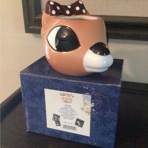 Enesco Rudolph Clarice Mug with Polka-Dot Bow